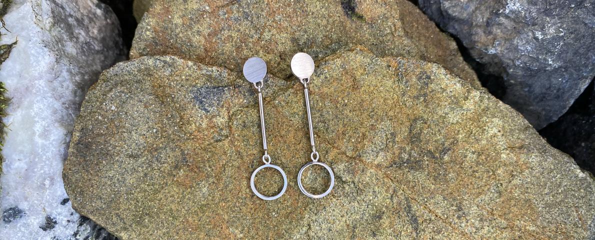 Ohrschmuck "klare Winternacht", Weißgold, 2.380€ Ohrschmuck