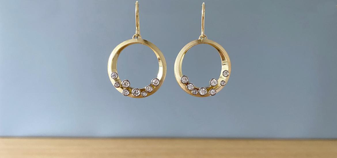 Ohrschmuck Brillanten Gelbgold
