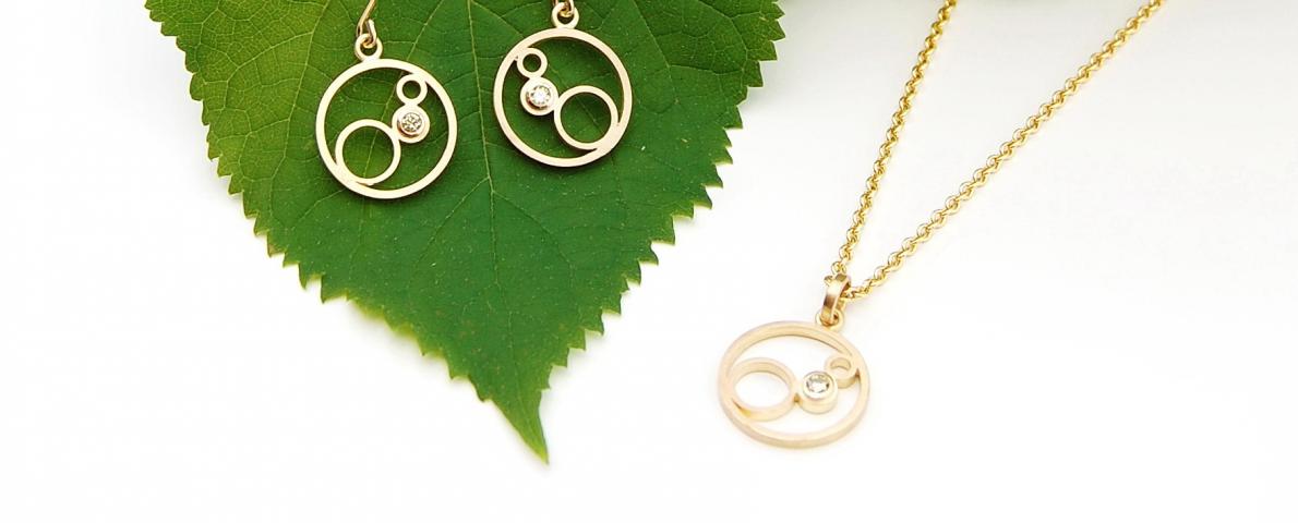 Schmuck Kollektion "Sonnenlicht" in Gelbgold Schmuck Kollektion Gold "Sonnenlicht"