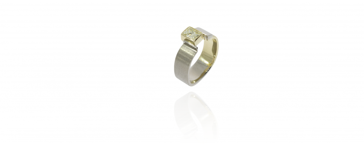 Diamantring "Yellow star" Diamantring