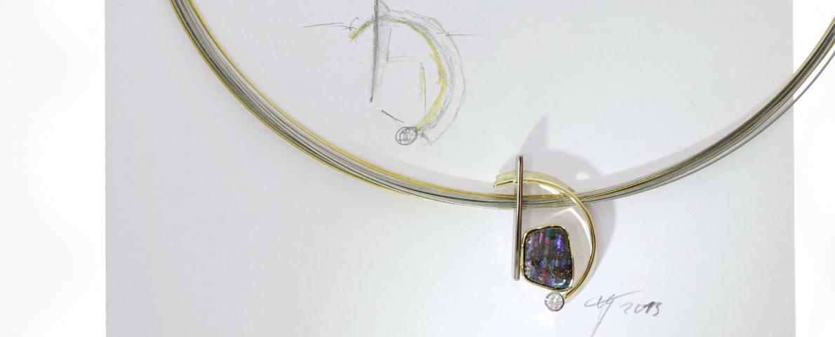 loser Opal verarbeiten lassen Schmuck