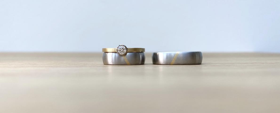 Trauringe Platin "Unser Weg" Trauringe Platin
