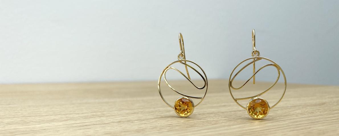 Ohrschmuck "Sundowner" Citrin Schmuck