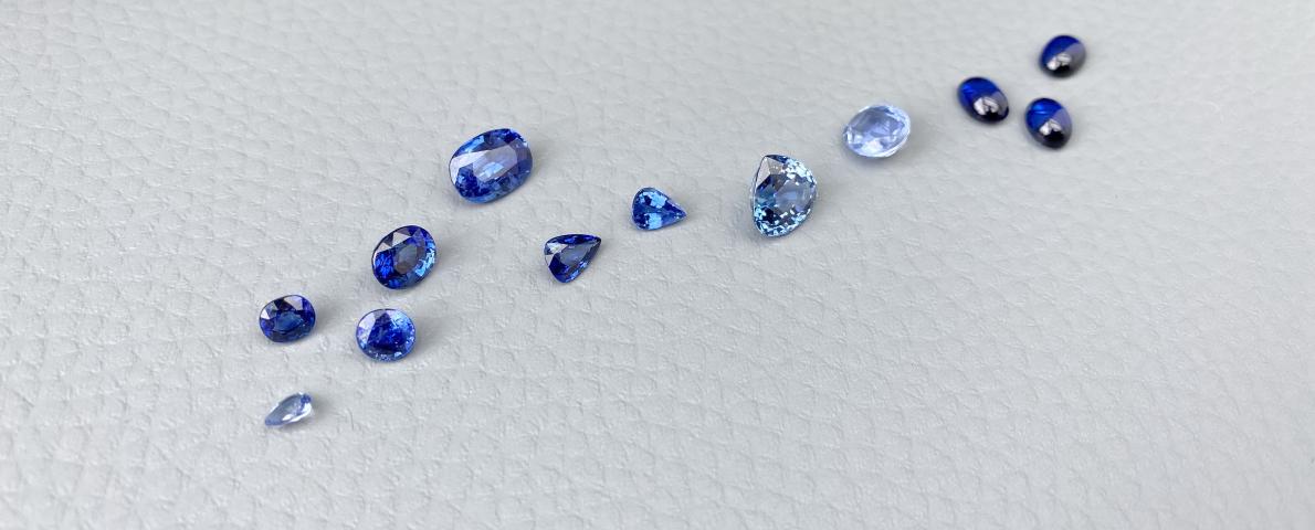Saphire und Tansanite für neue Schmuck-Ideen Tansanit und Saphir