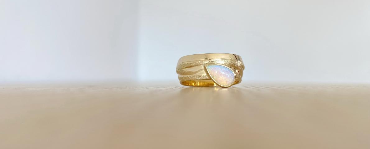 Opalring "kleine Wolke" Opalring