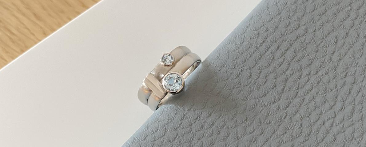 Ring aus Erinnerungsschmuckstücken Ring Neugestaltung