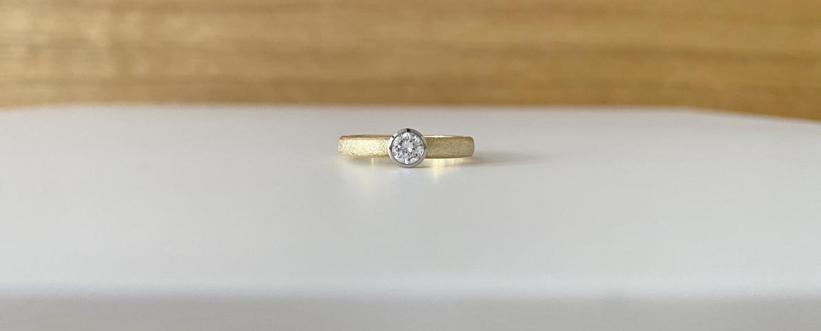 Verlobungsring Gold mit Diamant Verlobungsring mit Diamant