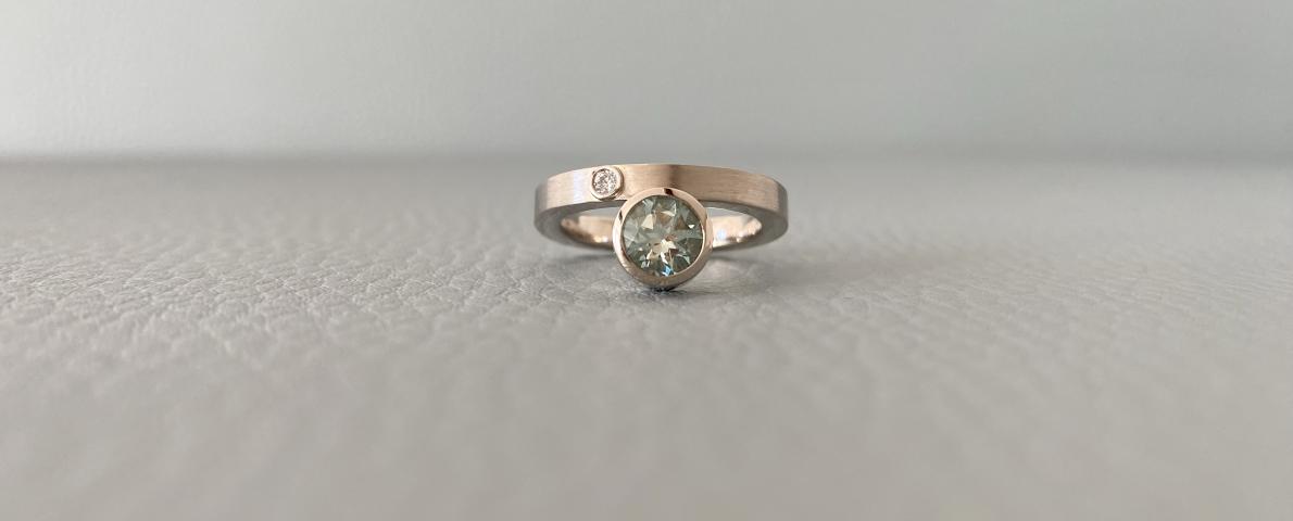 Ring "frische Meeresbrise" mit Aquamarin, 4.650 € Ring mit Aquamarin