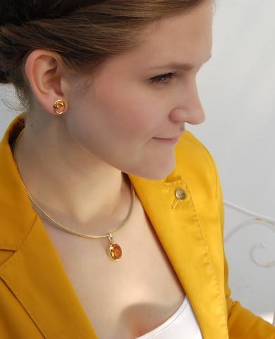 Citrinanhänger "Sonnengelb" Citrin Schmuck Unikat