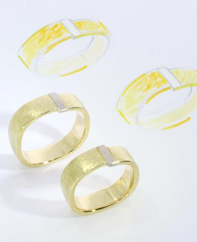 Skizze Trauringe Goldschmied