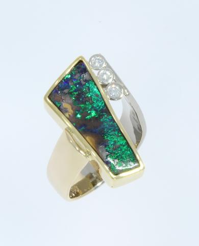 Boulder Opal Ring