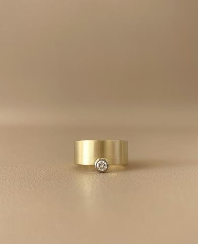 Ring "Sun" Ring Diamant Gold