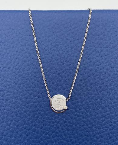 Collier "Wellen am Meer" 2.250€ Diamantschmuck Design schlicht