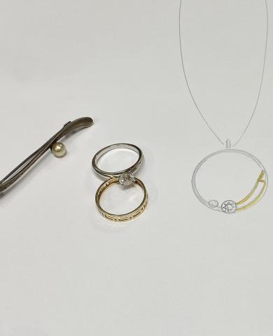 Ihr Schmuck - unsere Idee Entwurf für alten Schmuck