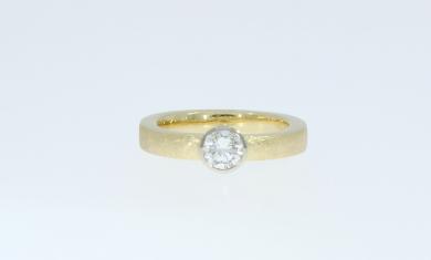 Gelbgoldring "Solitär" Ring "Solitär"