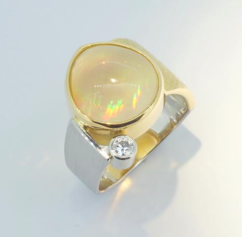 Opalring „Eiskristall“ Opalring