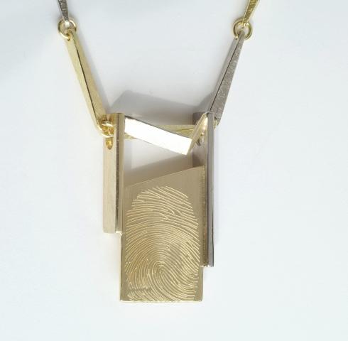 Herrenanhänger mit Fingerabdruck Anhänger Lovely Männerschmuck mit Fingerabdruck