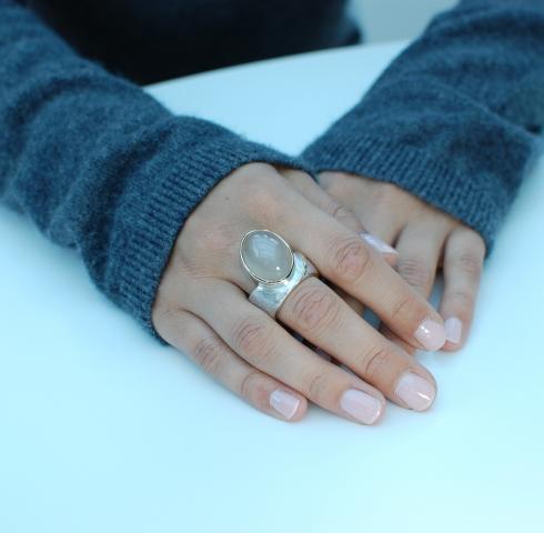 Ring "Clio" Silberring mit Gold Goldschmied