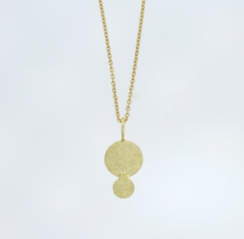 Anhänger "Drei" Goldschmuck Anhänger schlicht