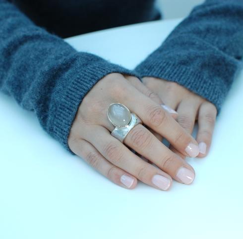 Ring "Clio" Silberring breit Goldschmied