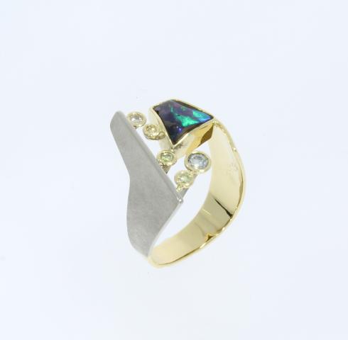 Opal Ring "Blütenzweig" Opal Ring "Blütenzweig"