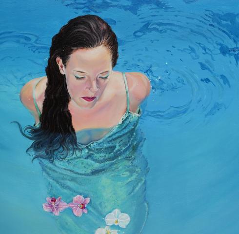 "All by myself" 50x50cm Aludibond All by myself