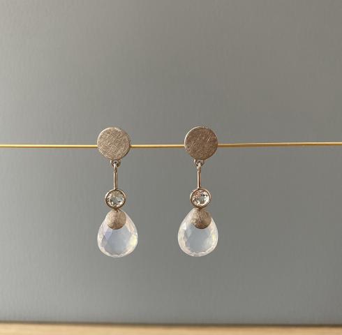 Ohrschmuck "Lampion" Ohrschmuck mit Bergkristall