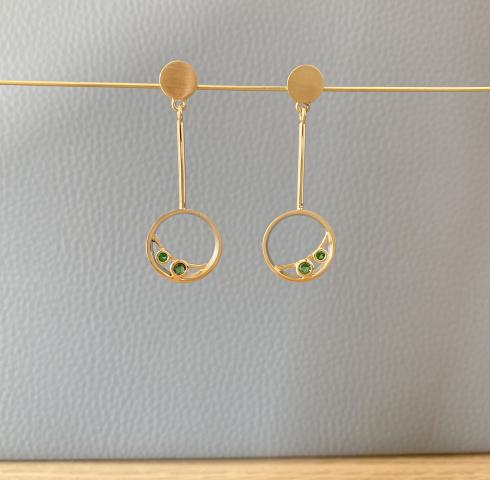Ohrschmuck "spring" Ohrschmuck mit grünen Turmalinen