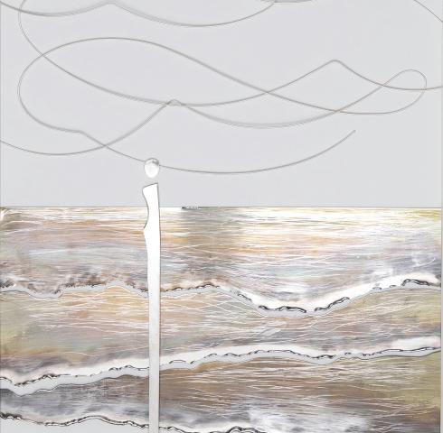 Bildausschnitt "Am Meer" Bild Silber