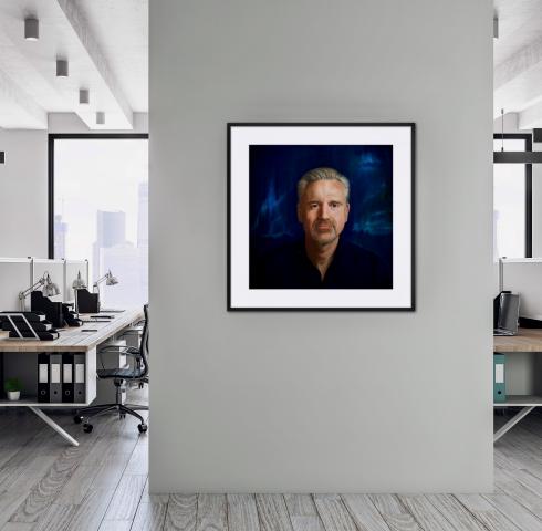 Adrian, Oil on Aluminium, 80x80 cm Adrian, Oil on Aluminium, 80x80 cm