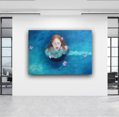 "Water Reflection" 100x140cm auf Leinwand "Water Reflection" 100x140cm auf Leinwand