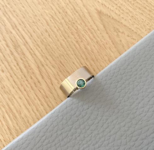 Ring Weißgold Turmalin