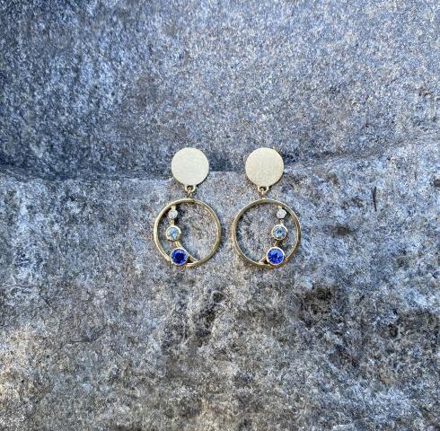 Ohrschmuck "blaue Stunde" Ohrschmuck