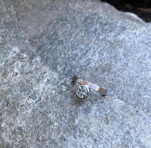 Ring "frische Meeresbrise" Ring Weißgold