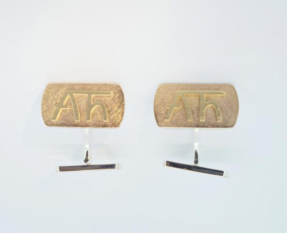 Manschettenknöpfe Roségold Manschettenknöpfe mit Monogramm