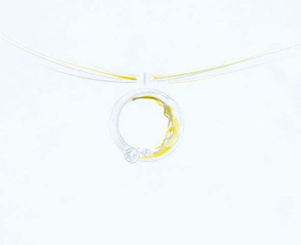 Skizze Schmuckentwurf Diamantcollier