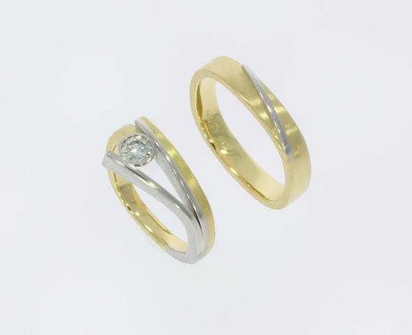 individuelle Trauringe Unikatschmuck Goldschmiede Brillant