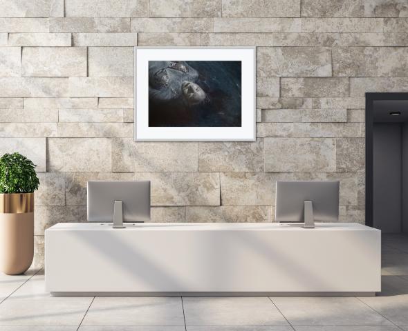 Ocean Reflection in grey, 50x70 cm Ocean Reflection in grey, 50x70 cm