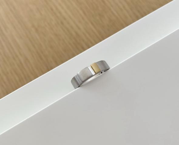 Ring "Pur", Platin, Gold, 2.100€ Ring "Pur", Platin, Gold, 2.100€