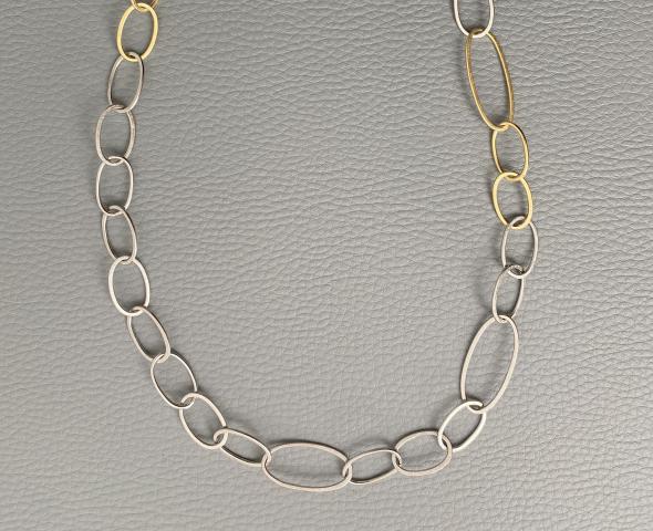 Platin Gelbgold Kette