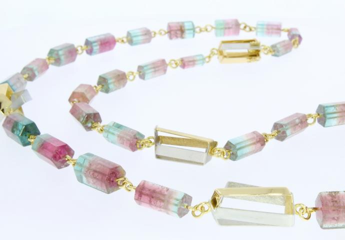 Turmalinkette "Leben" Turmalin Unikat Schmuck