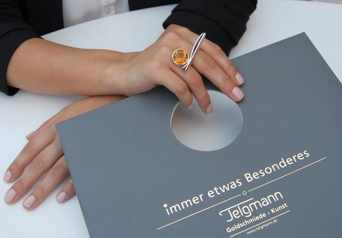 Ring "straight" Citrin Ring