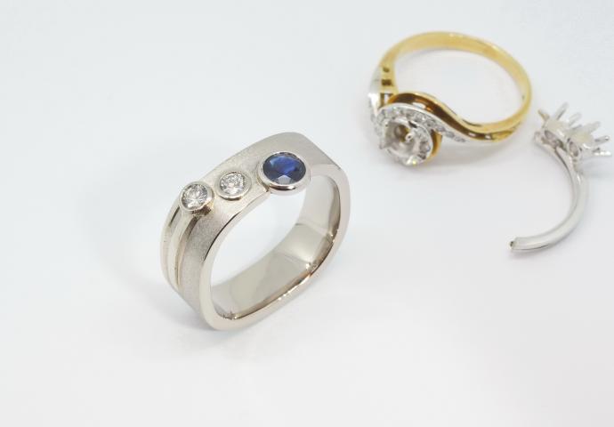 Schmuckumarbeitung alter Ring