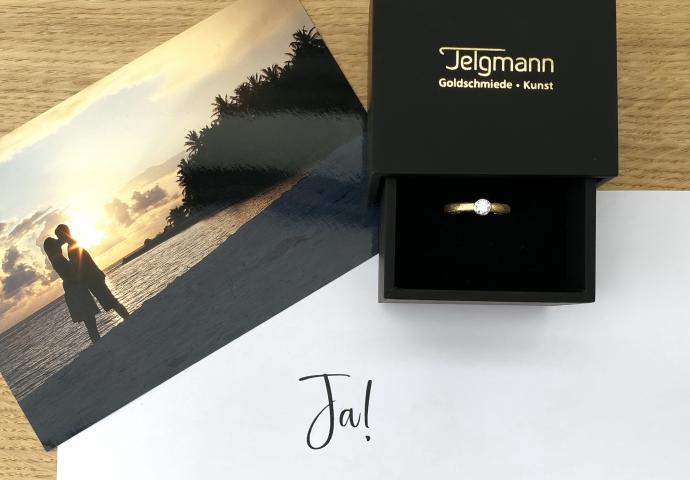 Verlobungsantrag Goldschmiede Telgmann