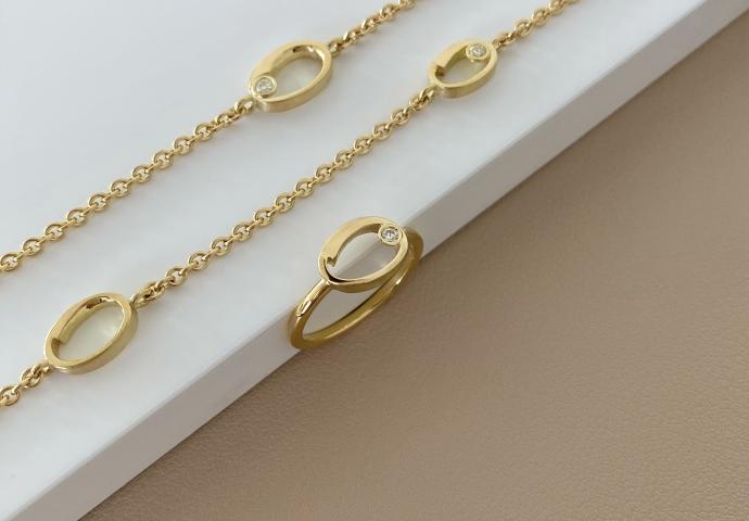 Armband & Ring "Am kleinen See" 3.650€, 1.480€ Diamantschmuck