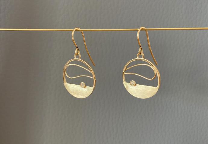 Ohrschmuck "Am Meer", 2.750€ Ohrschmuck Gold mit Brillanten individuell
